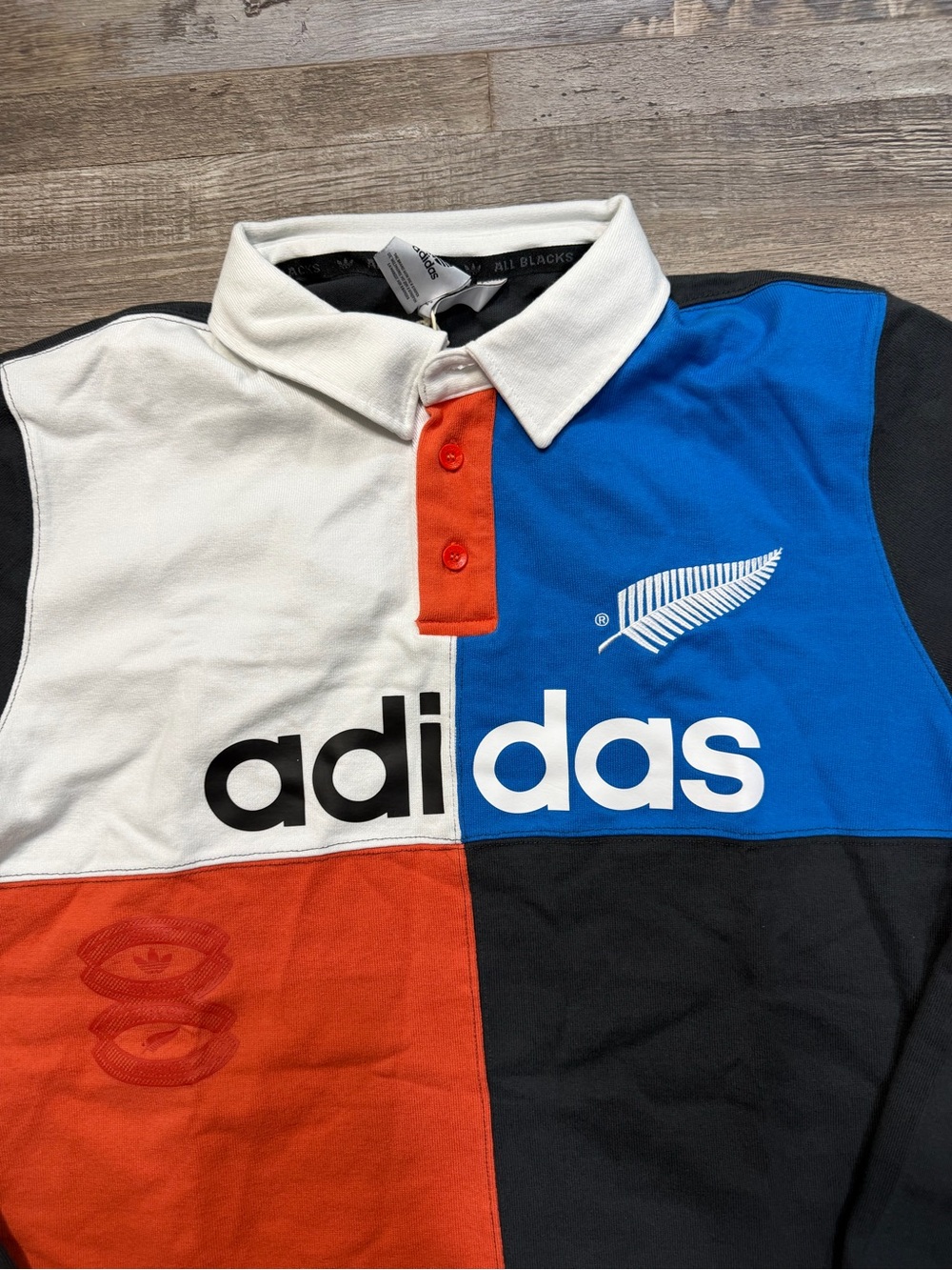 Adidas Originals x All Blacks Heritage Rugby Polo Mens KG4638 - Picture 4 of 8